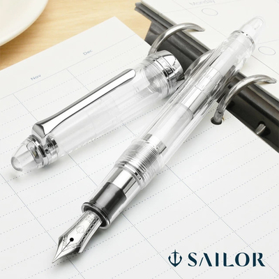 日本写乐14K金笔透明钢笔SAILOR