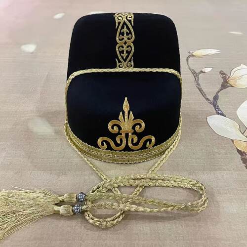 金光瑶飞鱼帽汉服四大名捕官帽金边古装帽子成人儿童侠客古代官帽