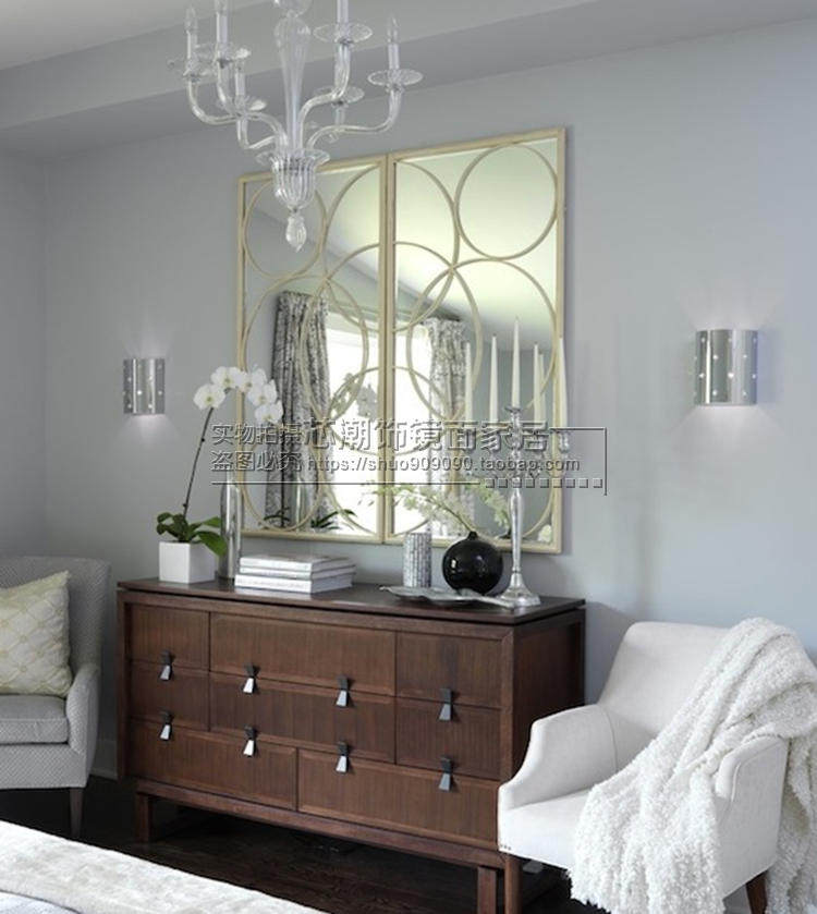 美式墙面软装装饰镜子 组合壁挂挂镜 大厅走道入门壁炉镜餐边镜子在类目 住宅家具, 镜子类, 其他中 - 来自Buy2taobao.com提供专业的淘宝代购服务