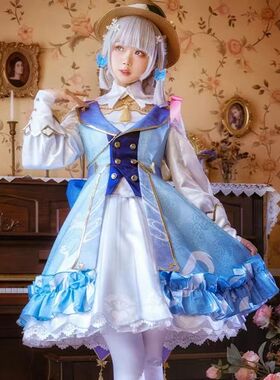 神里凌华cos花时来信假发原神cosplay裙子少女公主衣服动漫服装