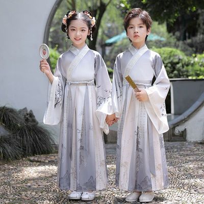 汉服男女童小学生国新款