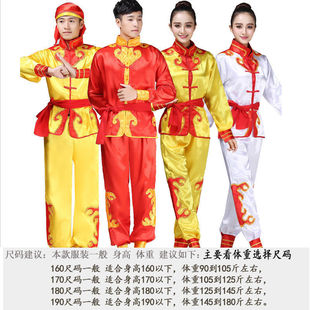 舞龙服装女打鼓服演出服装男腰鼓队服装龙灯服舞龙舞狮威风锣鼓服