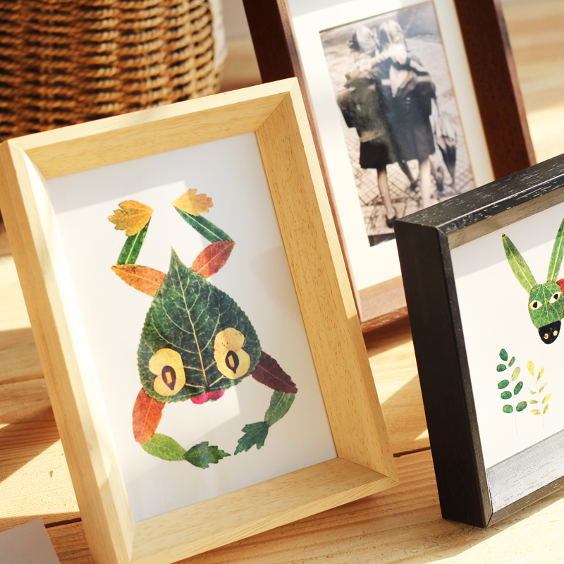 御龙镜相框实木简洗照片做成摆