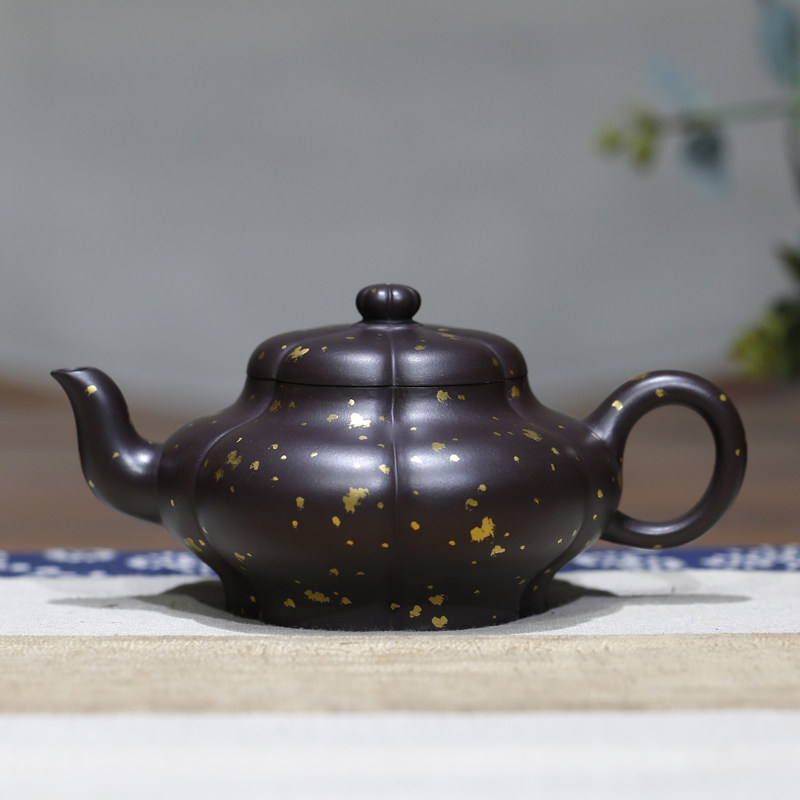 六瓣梅 高工耿浩纯全手工制作原矿珍藏老紫泥/原矿七十年代红皮龙