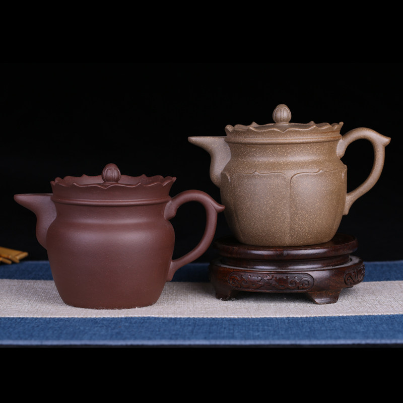 僧帽 紫砂装饰研高贾益芳 全手工原矿青段泥/紫泥 宜兴紫砂壶保真