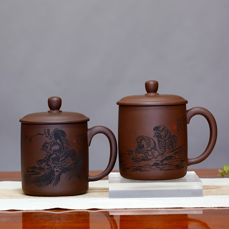 全手工黄龙山原矿宜兴紫砂品茗杯