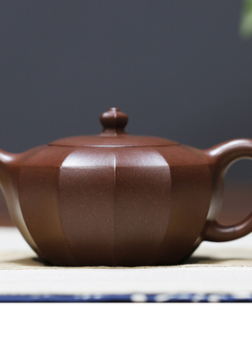 碧菡/香莲原矿珍藏紫泥高工汤宣武全手工正宗宜兴紫砂壶筋纹中品
