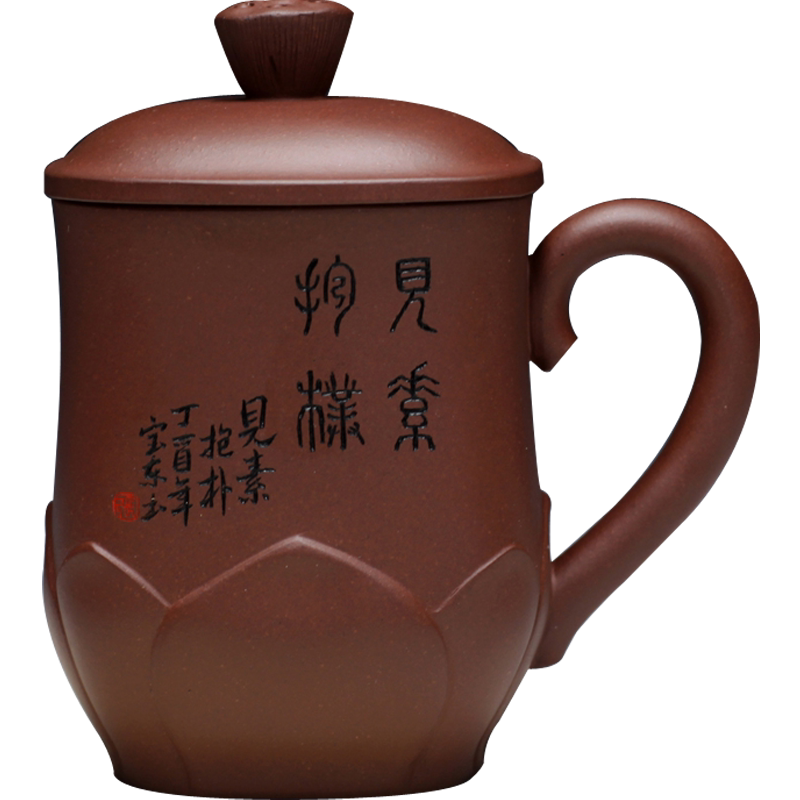 国工张宝荷花杯底槽青宜兴紫砂壶