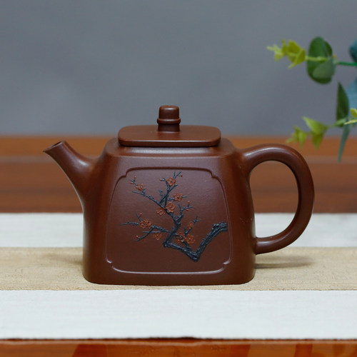 张义制陶手工泥绘珍藏底槽清正品