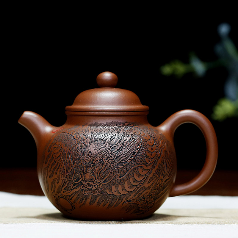 掇球/匏尊/一粒珠/卣礼原矿底槽清 国工杨喜雨纯全手工宜兴紫砂壶