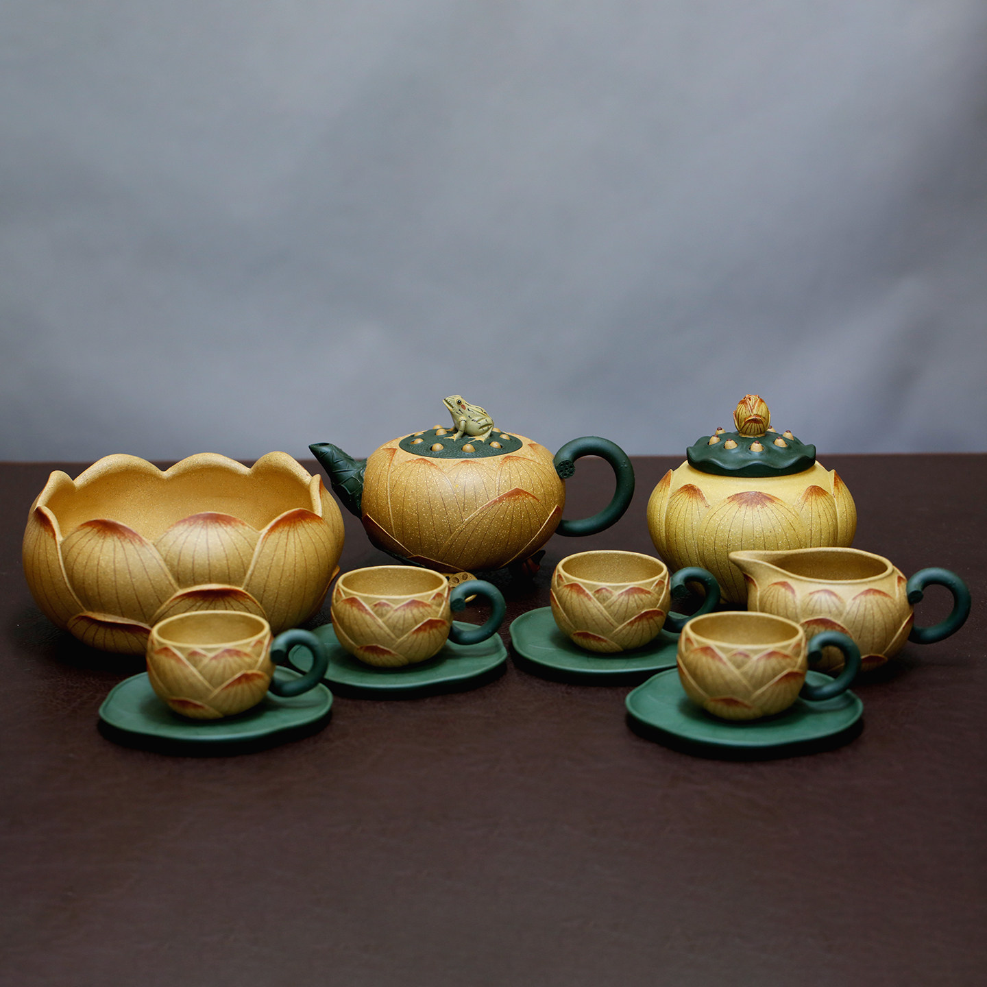 原矿老段泥紫砂壶名家孔祥生纯全手工泡茶壶荷塘月色功夫茶壶茶具