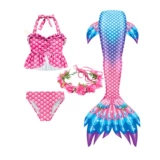 Детский купальник, комплект для плавания, крой «рыбий хвост»