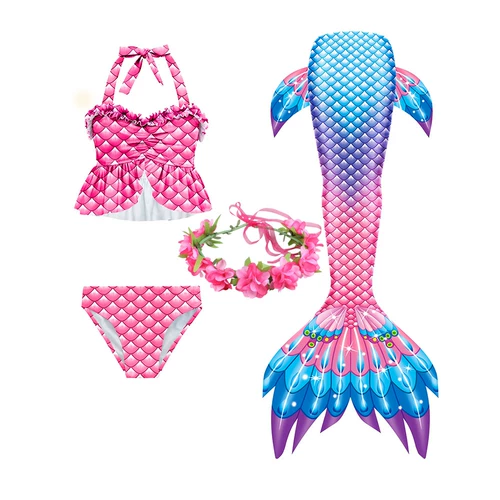 Детский купальник, комплект для плавания, крой «рыбий хвост»