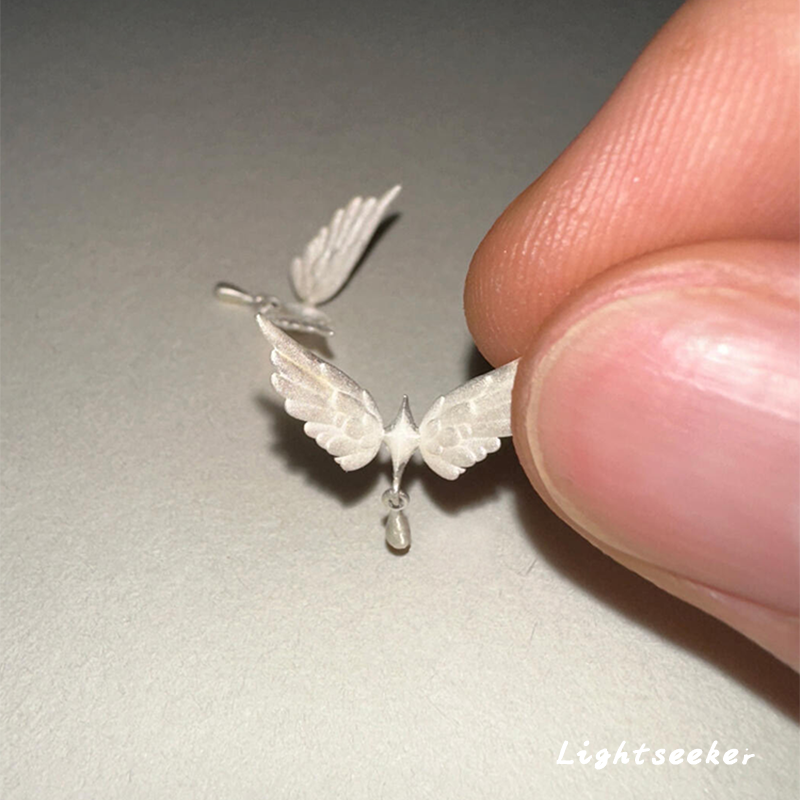 S925纯银银色磨砂飞鸟耳钉小众复古气质水滴流苏耳饰新中式,饰品/流行首饰/时尚饰品新,耳钉,淘宝优惠券,粉丝福利购,淘宝优惠卷