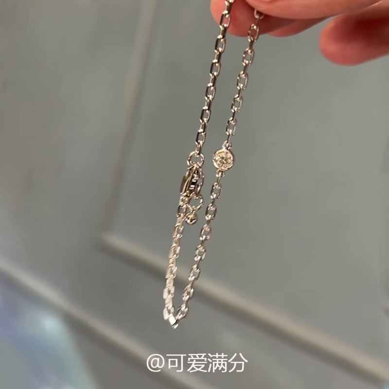 S925纯银爆闪泡泡钻圆球手链轻奢