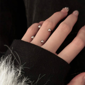 两戴式 aeri酱同款 吉赛尔戒指女小众设计轻奢高级感个性 食指戒指环