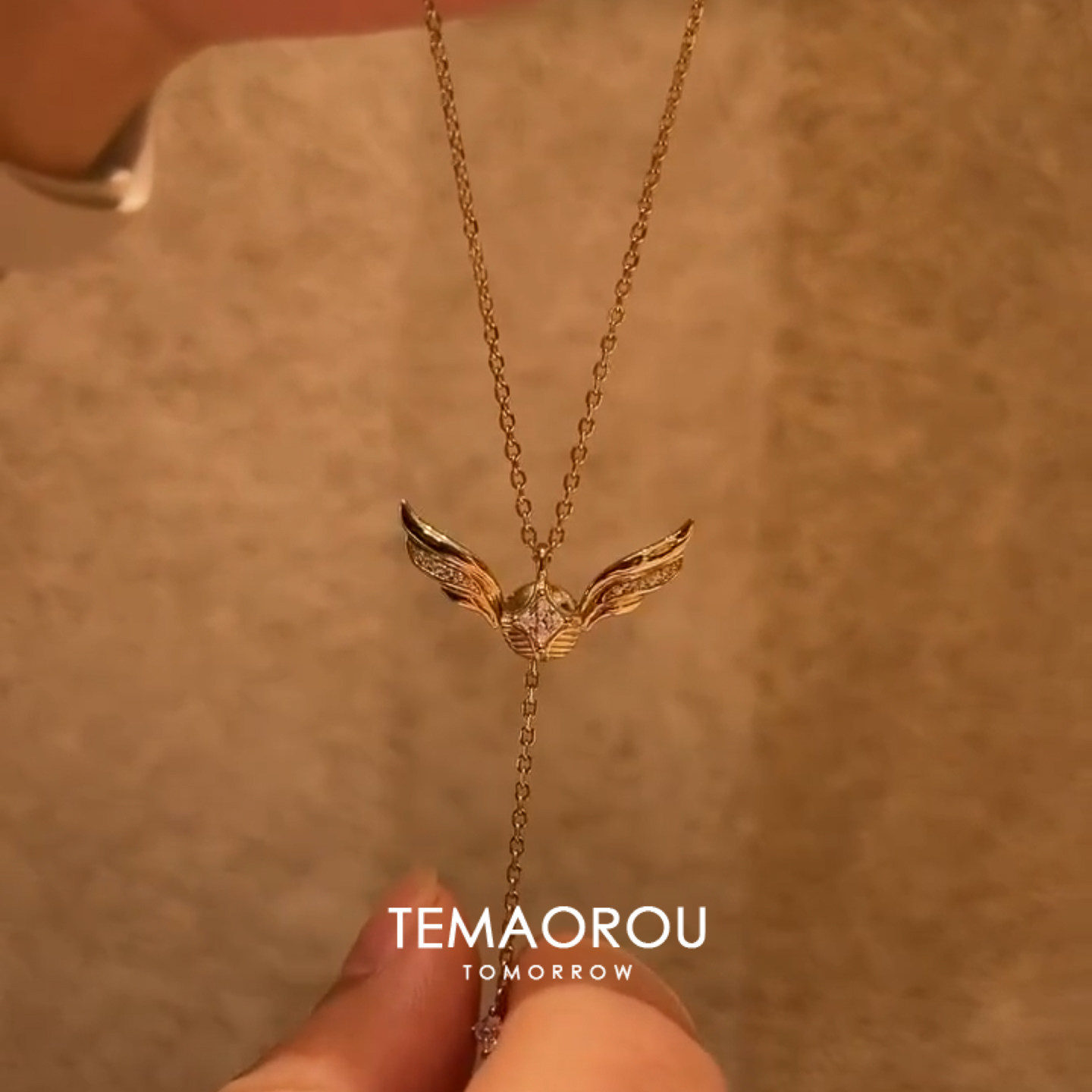 复古金色飞贼翅膀项链女款高级感轻奢小众2025新款爆款气质毛衣链,饰品/流行首饰/时尚饰品新,项链,淘宝优惠券,粉丝福利购,淘宝优惠卷