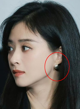 小巷人家蒋欣宋莹同款拉丝耳圈冬