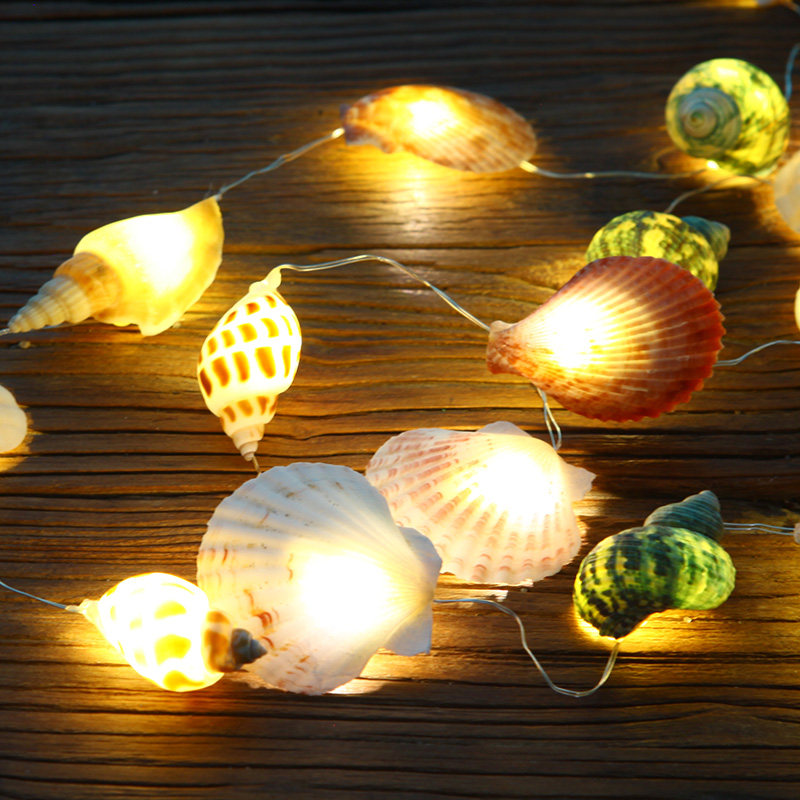 Ocean style natural shell Conch decorate DIY manual make shell Lamp string Ocean Biological specimensin the Home accessories , Creative Jewelry , Conch/Shell/Coral  category - from Buy2taobao.com to provide professional Taobao agent buy service