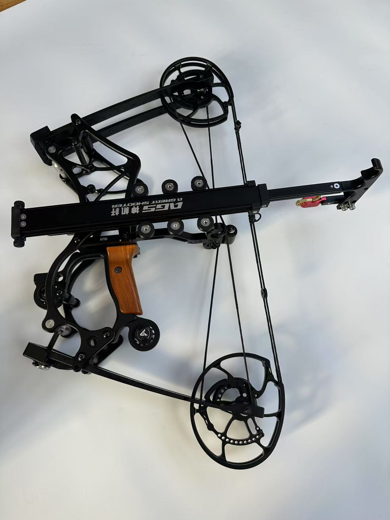 两用弓辅助杆伸缩三折叠精准神机杆射箭两用新手辅助器 顺丰