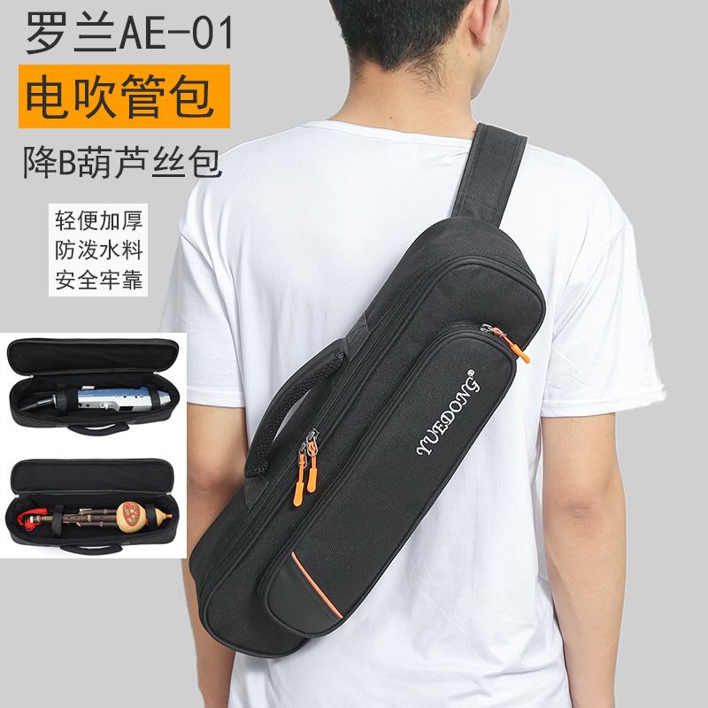 加厚罗兰AE-01 C电吹管包降B葫芦丝包袋套17孔长笛乐器包套防泼水