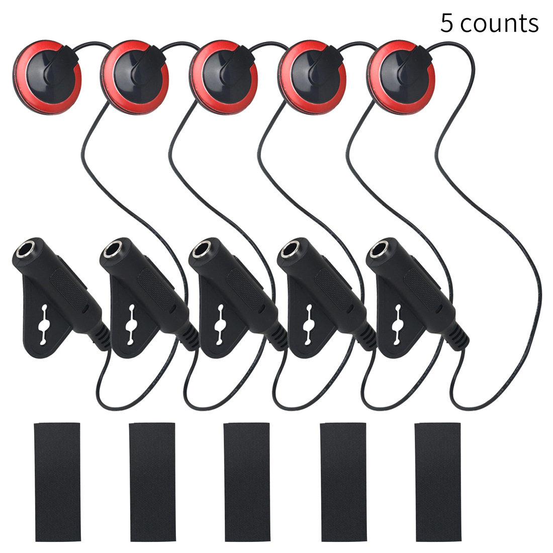 吉他拾音器免开孔木吉他提琴通用T-11蜂鸣片拾音器EQ贴片扩音器