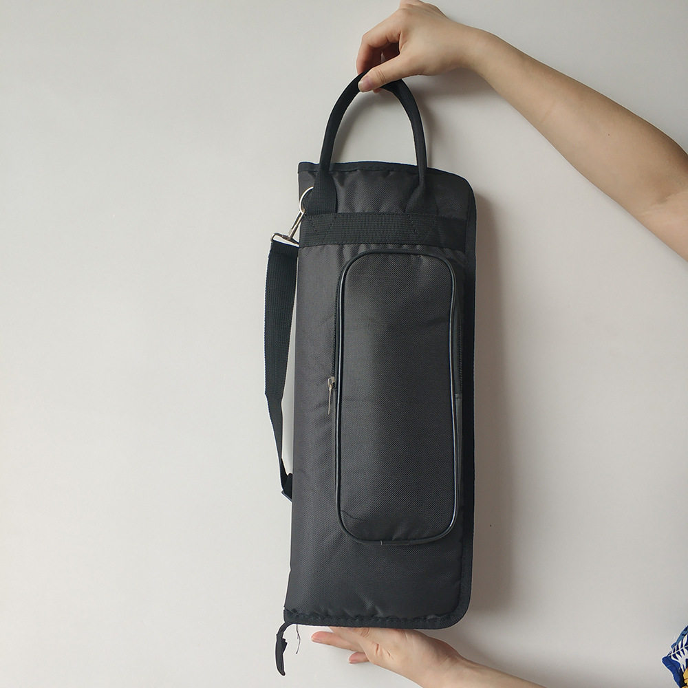 打击乐配件架子鼓鼓棒包便携式黑色加棉鼓棒袋手提肩背鼓槌包