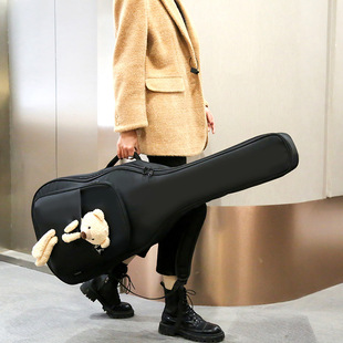 加厚吉他包36 41寸吉他琴包通用双肩可提便携民谣古典吉它袋套