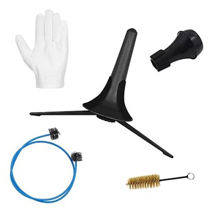 乐器小号配件5件套【支架+清洁刷+弱音器+手套】清洁套装组合