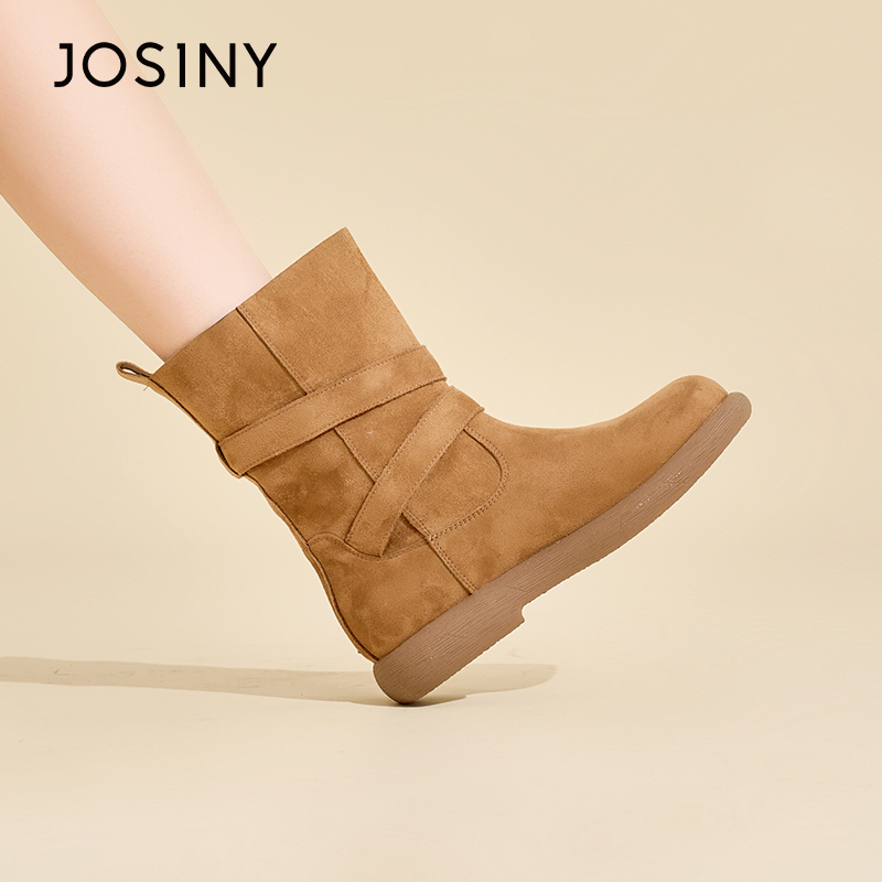 卓诗尼正品美拉德复古百搭骑士靴