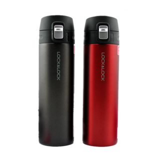 水杯茶杯子LHC3224 开关保温杯 正品 乐扣LOCK不锈钢运动便携一键式