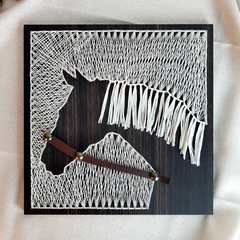 钉线画绕线画diy手工制作钉子画马弦丝画立体材料包创意定制礼物