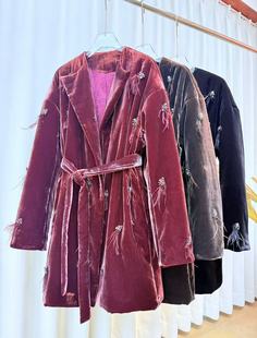 百搭气质醋酸棉服 宽松百搭衬衫 欧货高端女装 真丝醋酸上衣圆领长袖