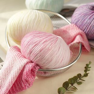 糖果长段染纱线喷毛纱编织手工渐变色蛋糕线围巾帽子披肩外套毛线