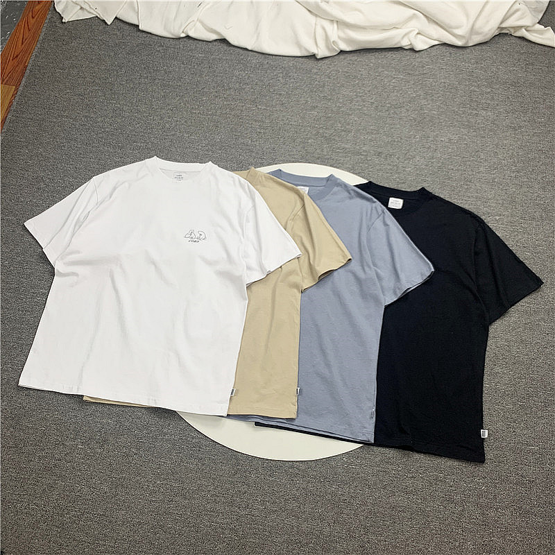 瑕疵款NO退NO换日系coen夏季纯棉短袖T恤男女同款休闲宽松落肩潮