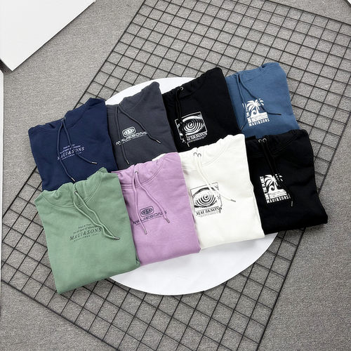 欧美线冲浪系列春秋连帽加绒卫衣