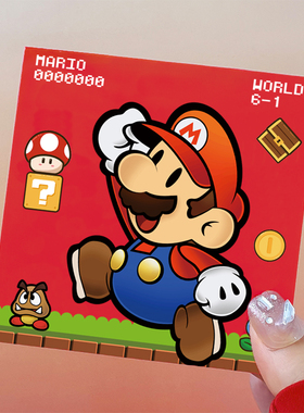 卡通红包可爱利是封网红新年新款个性创意小孩马里奥加厚2026马年