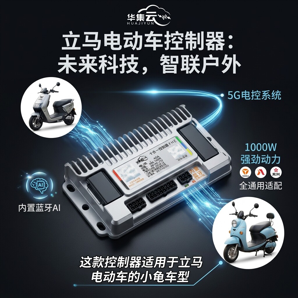 华集云立马电动车适用控制器 无损安装40/50安大功率控制器免改款