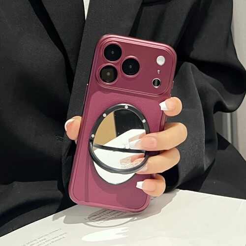 苹果镜面皮质秒变18手机壳