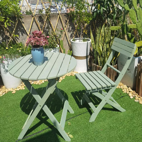 阳台桌椅实木复古折叠桌椅促销