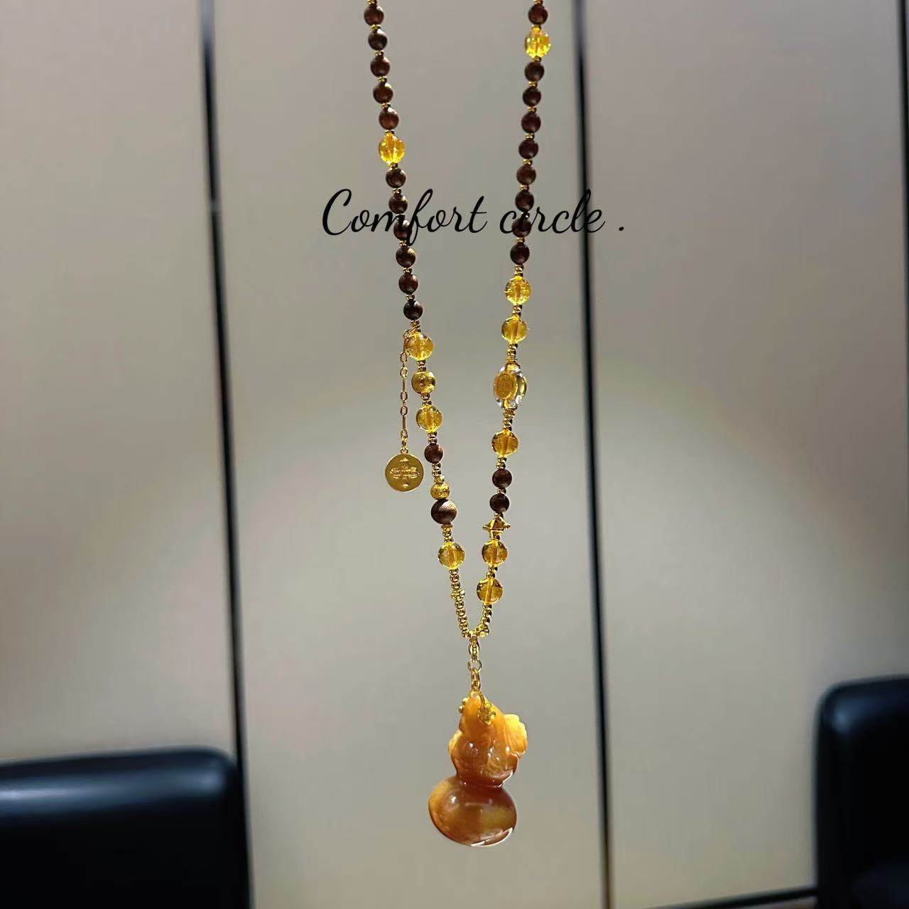 檀香木焦糖实心葫芦项链毛衣链中国风复古时尚气质显白沉稳中古女,珠宝/钻石/翡翠,颈饰,淘宝优惠券,粉丝福利购,淘宝优惠卷