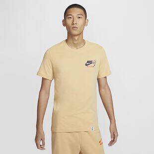 NIKE耐克男子运动休闲短袖 卡通印花T恤 FV3755 252 宽松透气半袖