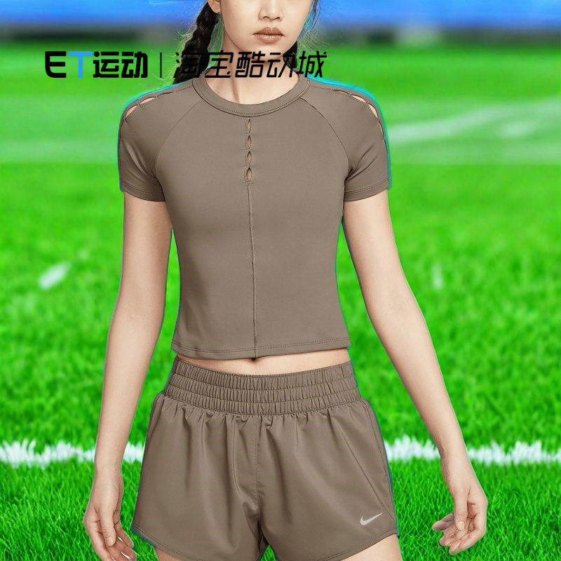女士短裤修身透气休闲短袖