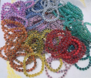 新品香灰糖心玛瑙单圈手串 Diy手链项链耳坠手机扣彩色多圈8毫米