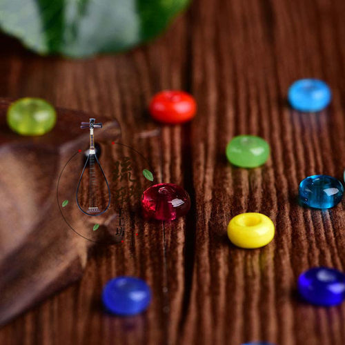 diy古法散珠手链金刚配饰老琉璃