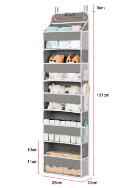 客厅门后娃娃收纳挂袋悬挂式帽子整理袋家用杂物收纳神器