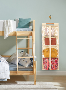 加宽版门后布偶棉花娃娃收纳挂袋多层衣柜防尘壁挂式包包收纳神器