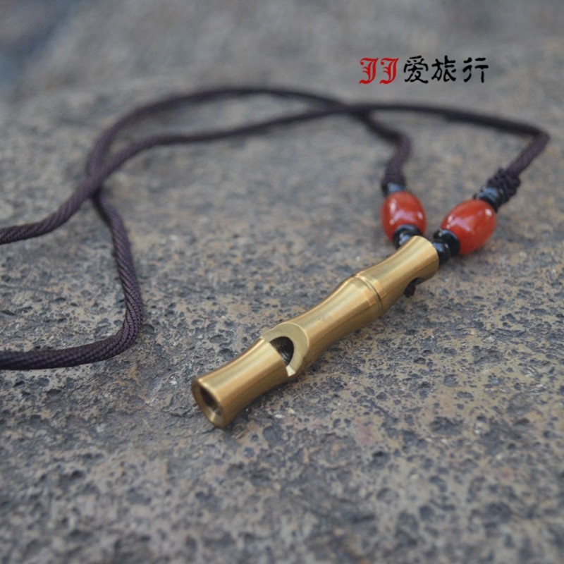 项链救生哨迷你哨子不锈钢口哨图片