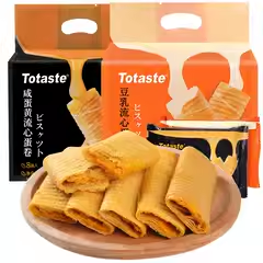 Totaste土斯夹心蛋卷咸蛋黄酥