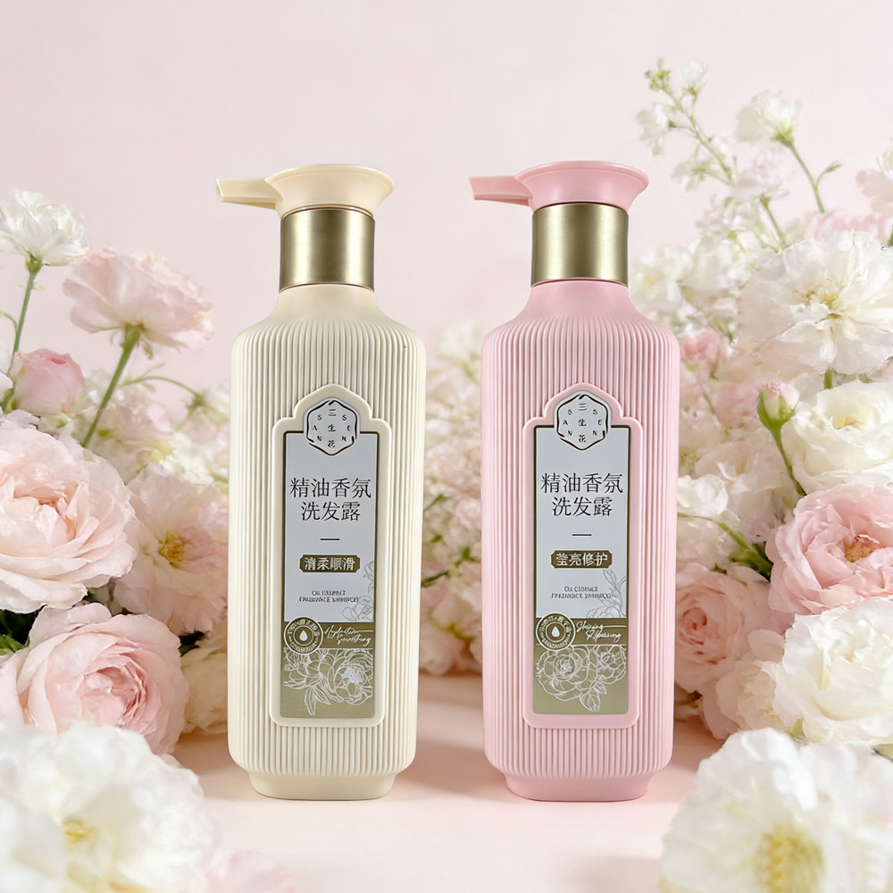 百雀羚三生花精油香氛洗发水去屑止痒控油蓬松柔顺国货正品沐浴露